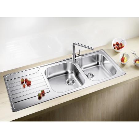 Kuchyňský dřez Blanco Dinas 8 S Kartáčovaný, bez excentru
