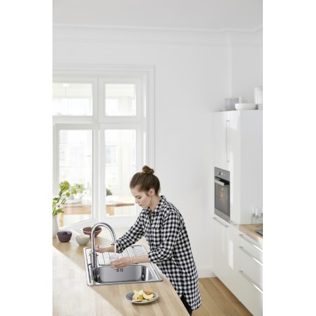 Kuchyňský dřez Blanco Dinas XL 6 S Kartáčovaný, s excentrem