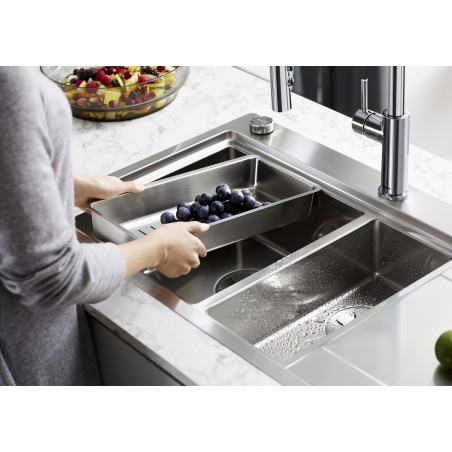 Kuchyňský dřez Blanco Divon II 6 S-IF Hedvábný lesk, levý