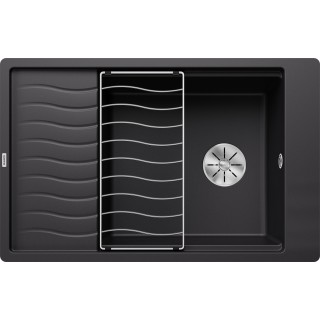 Kuchyňský dřez Blanco Elon XL 6 S-F Černá, s odkapávací mřížkou