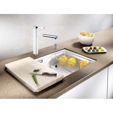 Kuchyňský dřez Blanco Subline 700-U Level Černá, s košíkem