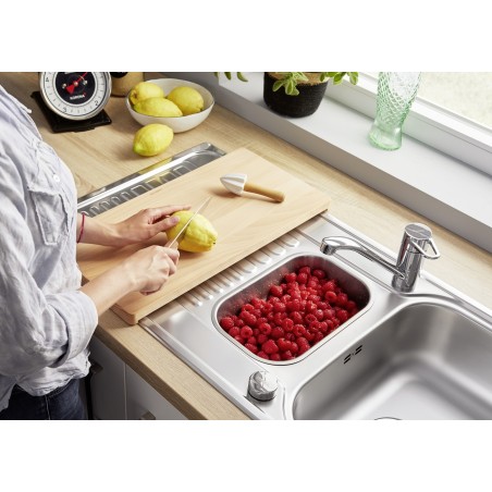 Kuchyňský dřez Blanco Tipo II 6 S Přírodní lesk, s excentrem a miskou