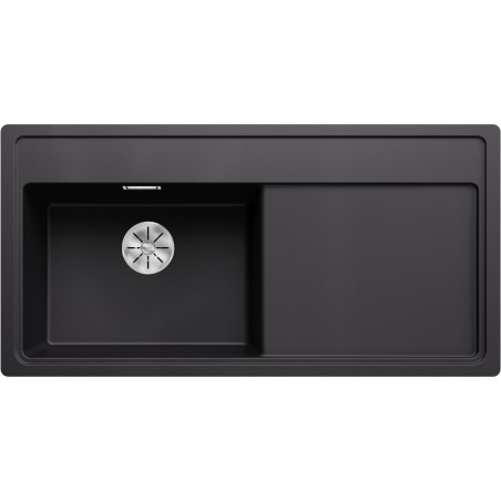 Kuchyňský dřez Blanco Zenar XL 6 S-F Černá, levý, s dřevěnou krájecí deskou