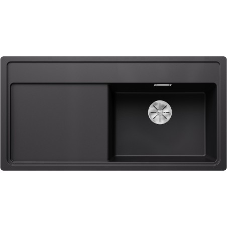 Kuchyňský dřez Blanco Zenar XL 6 S-F Černá, pravý, s dřevěnou krájecí deskou