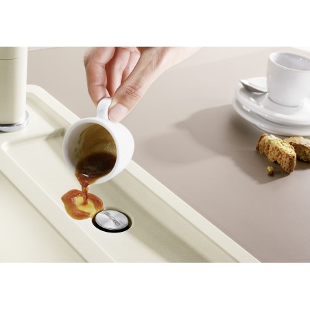 Kuchyňský dřez Blanco Axia III 45 S Bílá soft, s dřevěnou krájecí deskou