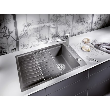 Kuchyňský dřez Blanco Elon XL 6 S-F Bílá soft, s odkapávací mřížkou