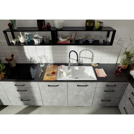 Kuchyňský dřez Blanco Metra XL 6 S Bílá soft, bez excentru