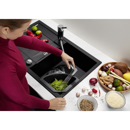 Kuchyňský dřez Blanco Metra 45 S Šedá vulkán, s excentrem