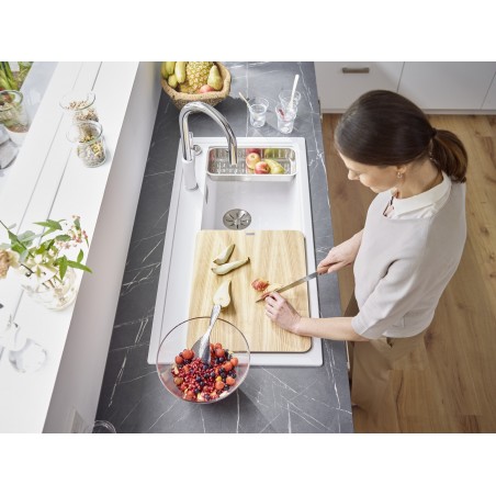 Kuchyňský dřez Blanco Zenar XL 6 S Šedá vulkán, pravý, s excentrem