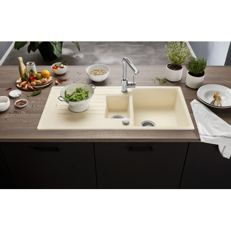 Kuchyňský dřez Blanco Zia 6 S Šedá vulkán, s excentrem