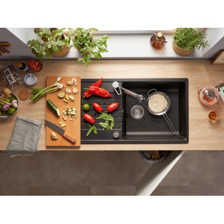 Kuchyňský dřez Blanco Zia XL 6 S Šedá vulkán, s excentrem
