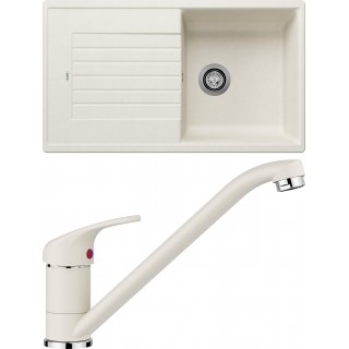 Set Blanco 10-A 25 (dřez Zia 5 S Bílá soft + baterie Daras Bílá soft)