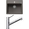 Set Blanco 07-D (dřez Legra 6 Šedá vulkán + baterie Kano-S Chrom)