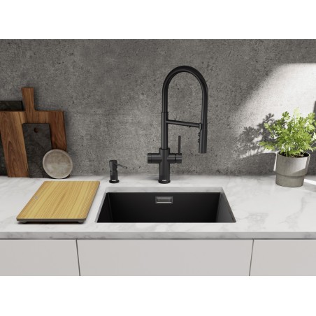 Kuchyňská baterie Blanco Catris-S Flexo Filter Černá matná