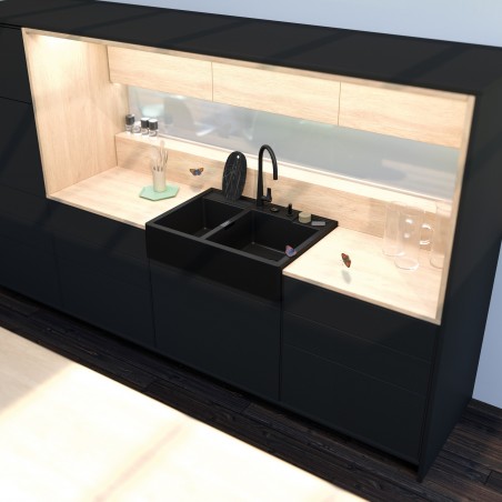 Kuchyňský dřez Schock Kallio M-175 Dusk, horní montáž