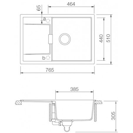 Kuchyňský dřez Schock Mono D-100 Dusk, horní montáž
