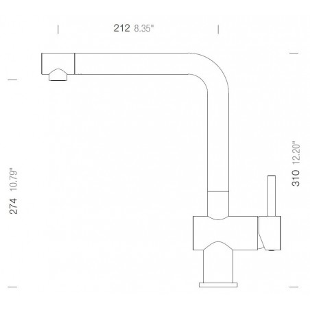 Kuchyňská baterie Schock Epos Magnolia, beztlaková