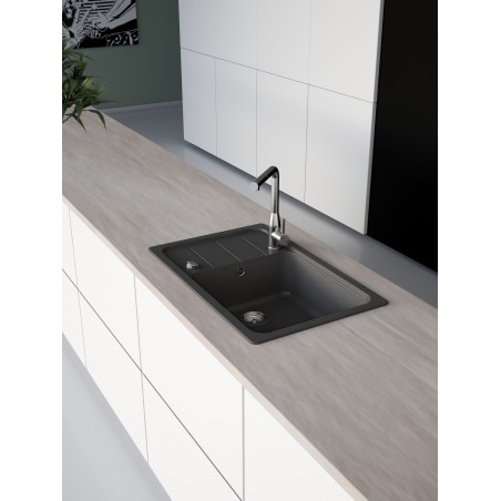 Kuchyňský dřez Schock Formhaus D-100LS Onyx, horní montáž