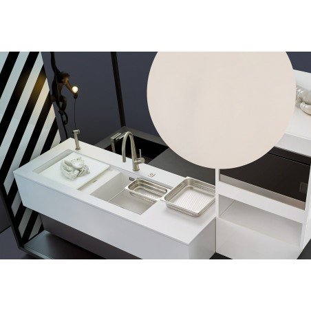 Kuchyňský dřez Schock Prepstation D-150 Night, horní montáž