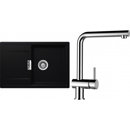 Set Schock S7-8 (dřez Mono D-100 Puro + baterie Epos Chrom)