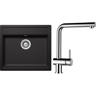 Set Schock S10-8 (dřez Mono N-100 Stone + baterie Epos Chrom)