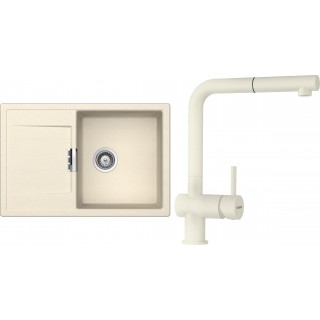 Set Schock S6-2 (dřez Mono D-100 Magnolia + baterie Epos.120 Magnolia)