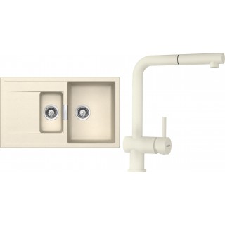 Set Schock S7-2 (dřez Mono D-150 Magnolia + baterie Epos.120 Magnolia)