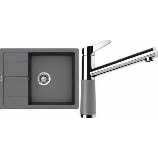 Set Schock S17-6 (dřez Manhattan D-100 Croma + baterie SC-510 Croma)