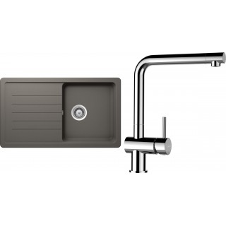 Set Schock S2-8 (dřez Toledo D-100 Silverstone + baterie Epos Chrom)