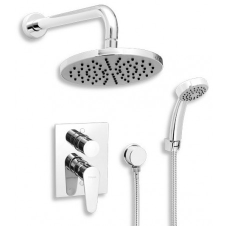 Koupelnová sada Titania Fresh SADA96050R - sprchová podomítková baterie a sprchový set, Chrom