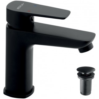 Umyvadlová baterie Metalia 58 58003.5, s výpustí, Černá matná