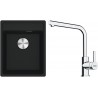 Set Franke G253MČ (dřez MRG 610-37 RTL Matná černá + baterie FS 3230.031 LINA SMART Chrom)