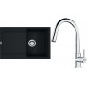 Set Franke G258MČ (dřez MRG 611 Matná černá + baterie FS 3229.031 LINA NEW Chrom)