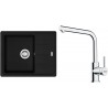 Set Franke G262MČ (dřez BFG 611-62 Matná černá + baterie FS 3230.031 LINA SMART Chrom)