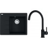 Set Franke G269MČ (dřez CNG 611-62 TL/7 Matná černá, pravý + baterie FC 6018.901 LINA Matná černá)