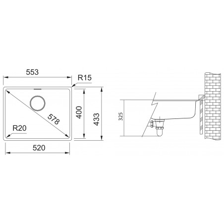 Kuchyňský dřez Franke Maris MRG 110-52 Matná černá