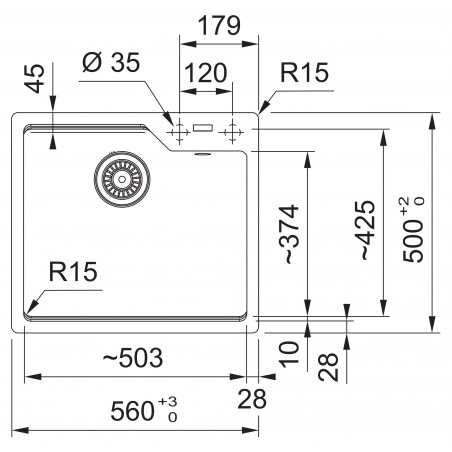 Kuchyňský dřez Franke Urban UBG 610-56 Pískový melír
