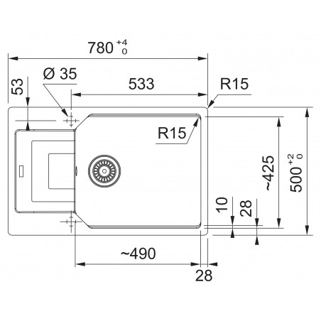 Kuchyňský dřez Franke Urban UBG 611-78 BB Matná černá