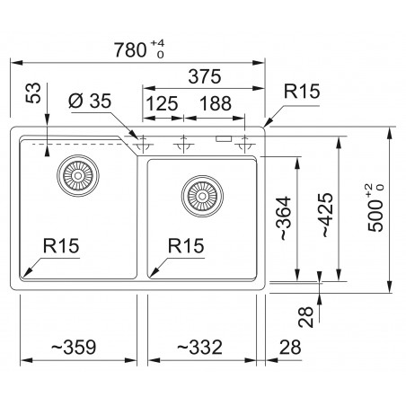 Kuchyňský dřez Franke Urban UBG 620-78 Šedý kámen