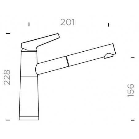 Kuchyňská baterie Schock SC-510.120 NT Bronze, beztlaková