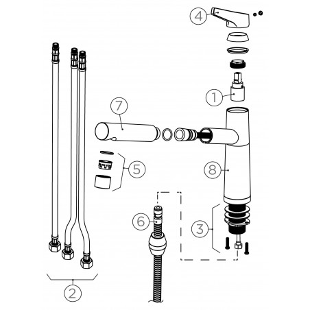 Kuchyňská baterie Schock SC-510.120 NT Silverstone, beztlaková