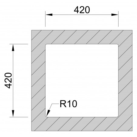 Kuchyňský dřez Sinks Box 440 FI 1,0 mm