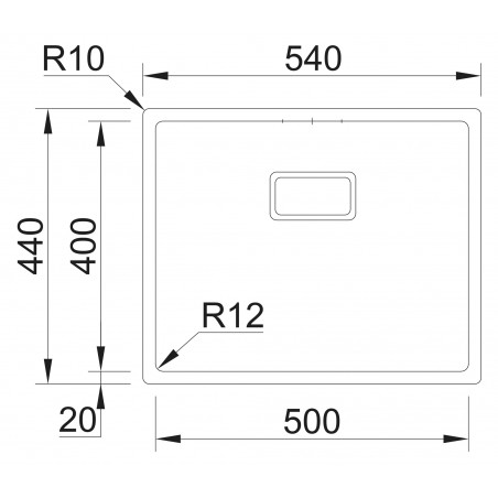 Kuchyňský dřez Sinks Box 540 FI 1,0 mm