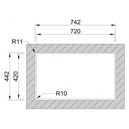 Kuchyňský dřez Sinks Box 740 DUO FI 1,0 mm