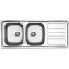 Kuchyňský dřez Sinks Okio 1200 Duo V 0,6 mm, leštěný