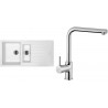 Set Sinks (dřez Perfecto 1000.1 Milk 28 + baterie Elka Chrom - lesklý)
