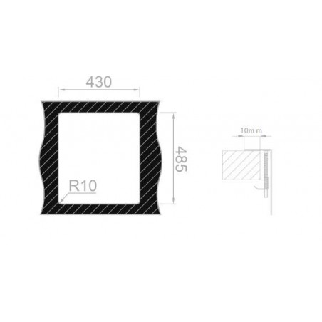 Kuchyňský dřez Sinks Boxer 450 FI 1,2 mm