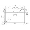 Kuchyňský dřez Sinks Boxer 790 RO 1,2 mm