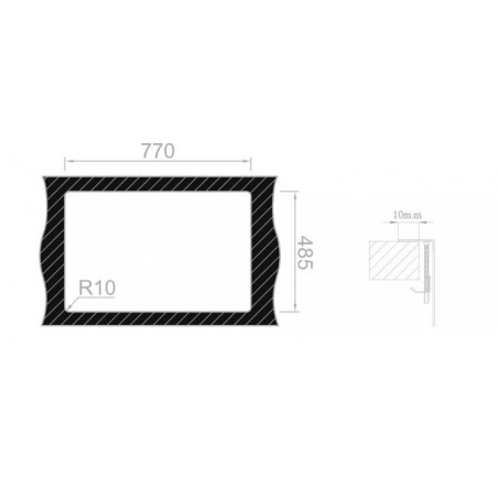 Kuchyňský dřez Sinks Boxer 790 RO 1,2 mm