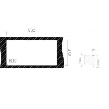 Kuchyňský dřez Sinks Evo 1000 1,2 mm